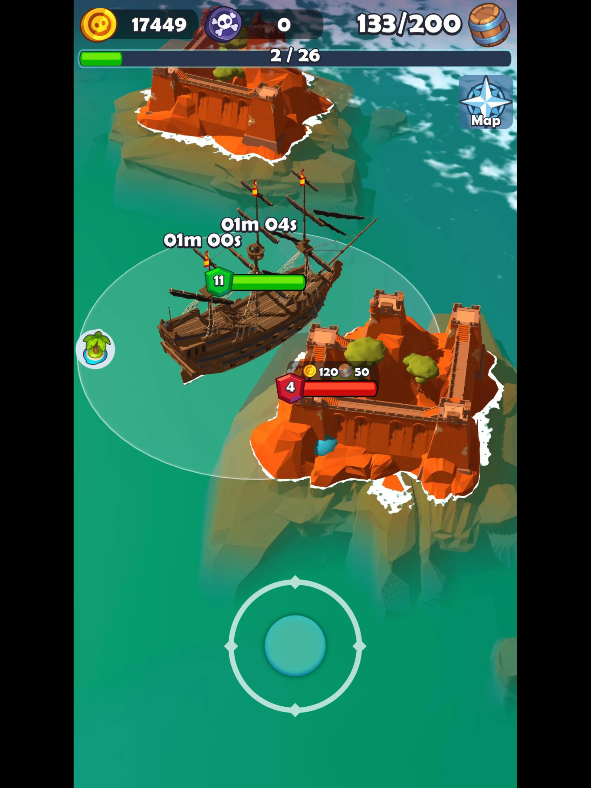 Pirate Raid - Caribbean Battle screenshot